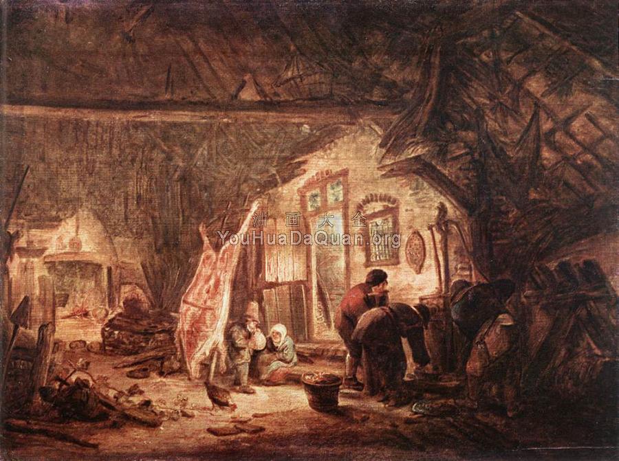 Pig Killing - 艾萨克·范·奥斯塔德